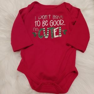Red baby Christmas Onesie